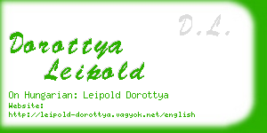 dorottya leipold business card